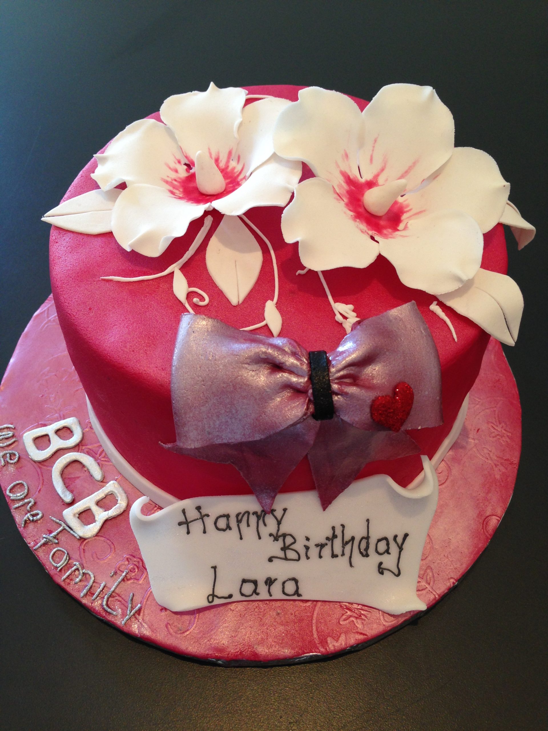 Rosa und weiße Blüten | Mobile Tortenwerkstatt